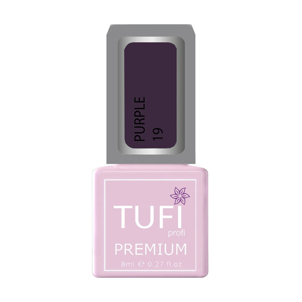 Гель-лак для нігтів Tufi profi Premium Purple 19 Фіолет, 8 мл