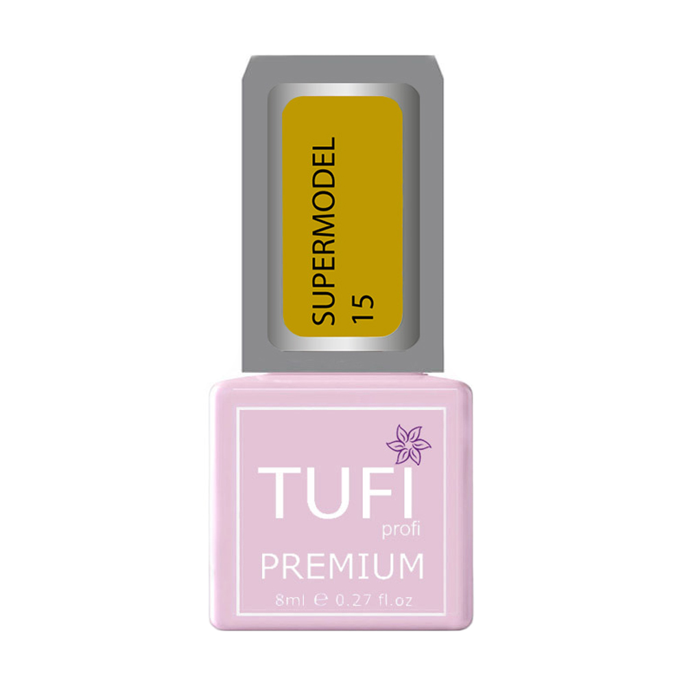 Гель-лак для нігтів Tufi Profi Premium Supermodel 15 Ешлі неоновий, 8 мл